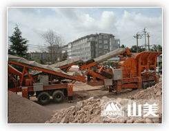 云南時(shí)產(chǎn)150噸輪胎移動(dòng)式建筑垃圾處理生產(chǎn)線