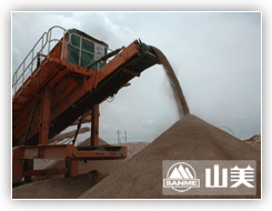 云南時產(chǎn)150噸輪胎移動式建筑垃圾處理生產(chǎn)線